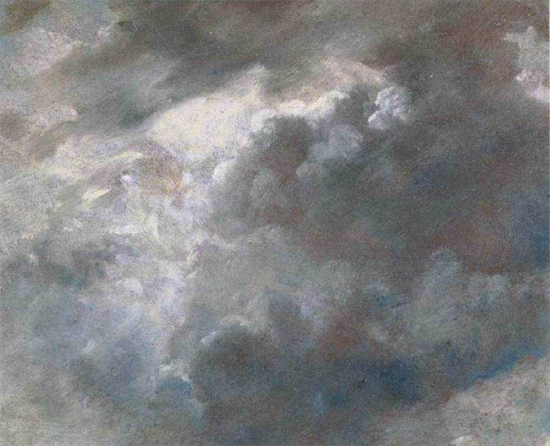John Constable Sun bursting through dark clouds Sweden oil painting art